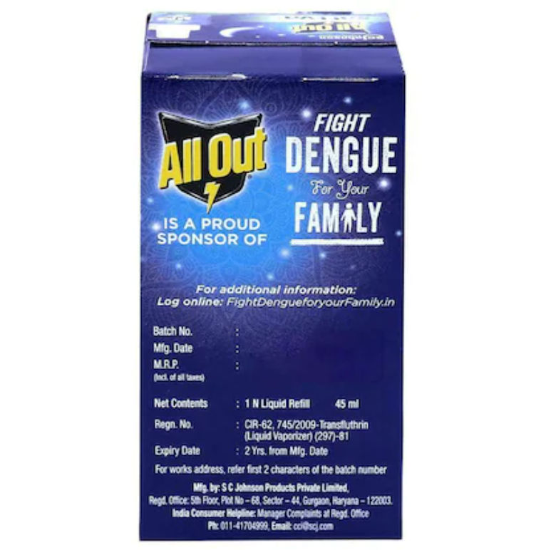 All Out Ultra Sattva Liquid Vapourizer Mosquito Repellent Refill