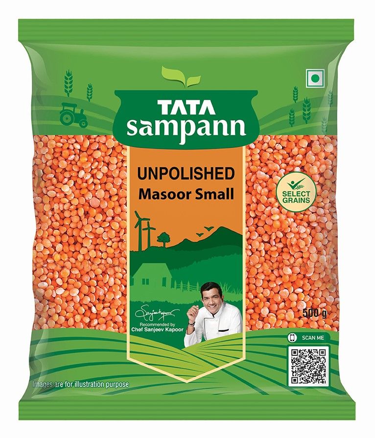 Tata Sampann Unpolished Masoor Small Dal - Split