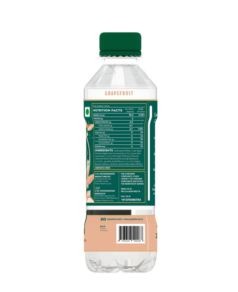 Jade Forest Wild Elderflower Tonic Water(250ml) & Jade Forest Sparkling Grapefruit Tonic Water (250ml) Combo