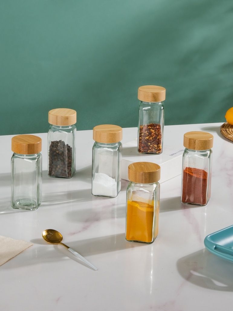 Nestasia Seasoning Jars With Lid Set Of 6 100ml