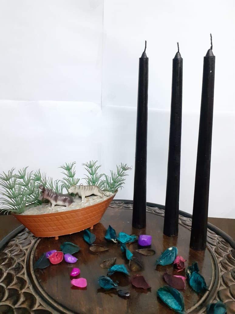 Taper Candles Black