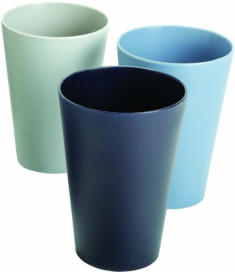 All Time Plastic Reusable Glass Set Of 6, 300 Ml Each, (1800 Ml) (Assorted Color) (6 Pc Set)