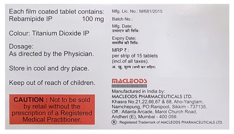 Rebagen Tablets 