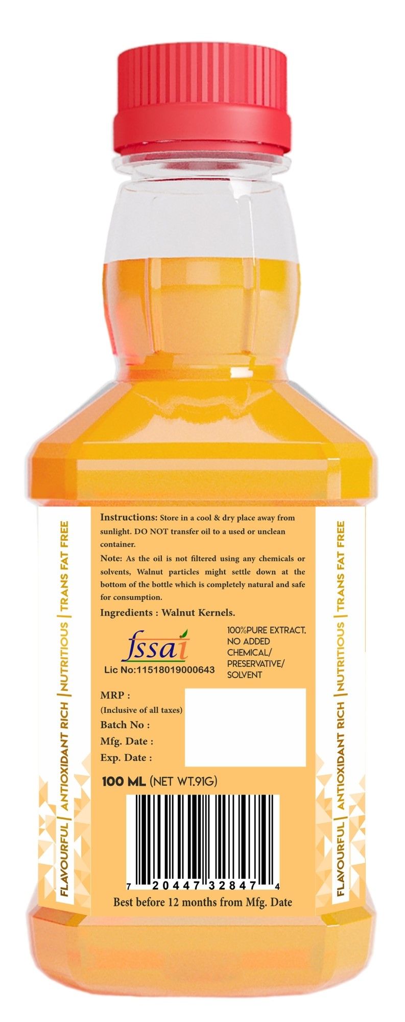 Indic Wisdom Wood Pressed Walnut Oil
