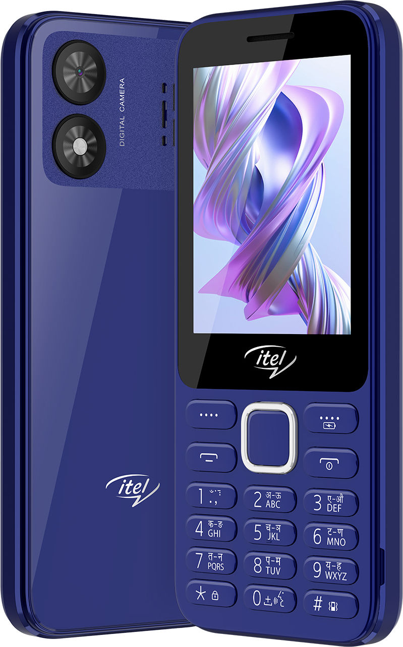 itel It5330 Keypad Mobile | 2.8" Display | 1900mAh Battery | Glass Back Design | Blue