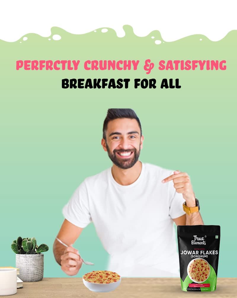 True Elements Plain Jowar Flakes
