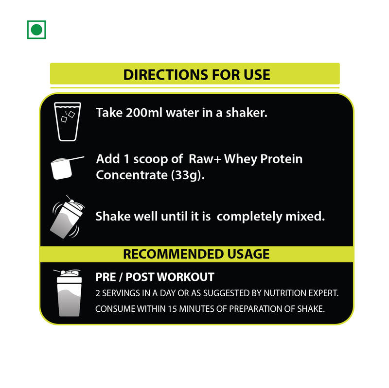 Protrition Raw + Whey Protein 80%, Unflavoured