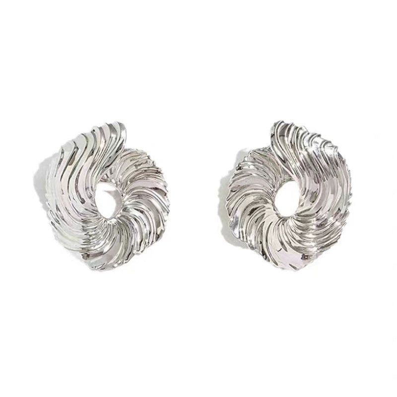 Just Lil Things Irregular Abstract Gold Pin Earrings | jltz0064