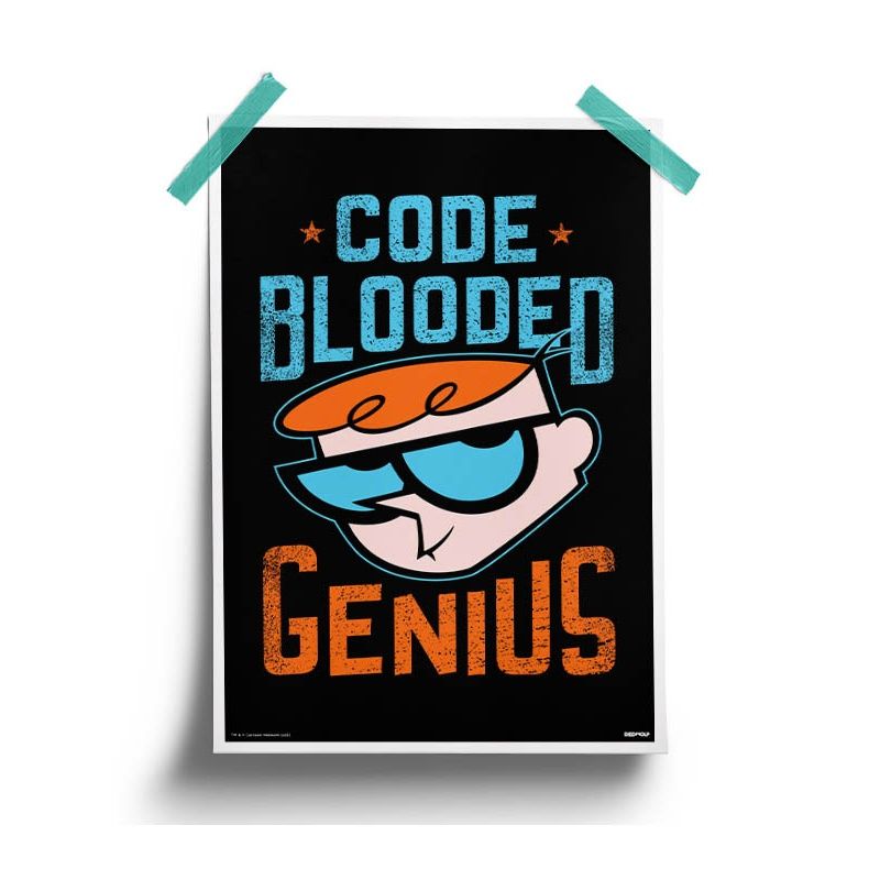 House Of Festivals Code Blooded Genius - Dexter'S Laboratory Poster