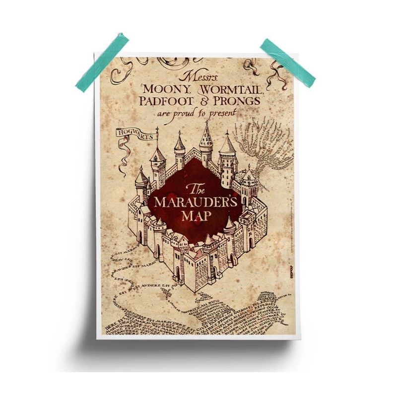 House Of Festivals Harry Potter- The Marauder'S Map - Harry Potter Official Poster