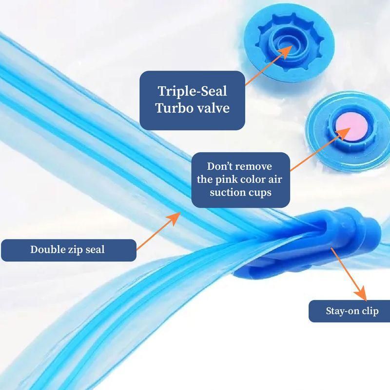 HomeStrap Vacuum Storage Bag | 1 Small, 2 Medium & 1 Large With 1 Pump