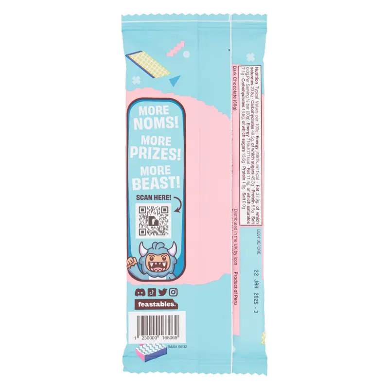 Mr Beast Crunch Milk Chocolate With Puffed Rice Bar