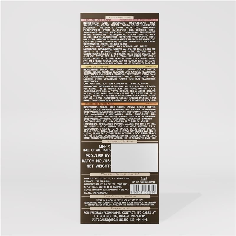 Fabelle Choco Deck Dessert Collection Minis Chocolate Pack 63 g Combo