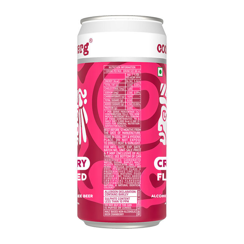 Coolberg Cranberry Non Alcoholic Beer Can 300 ml Combo