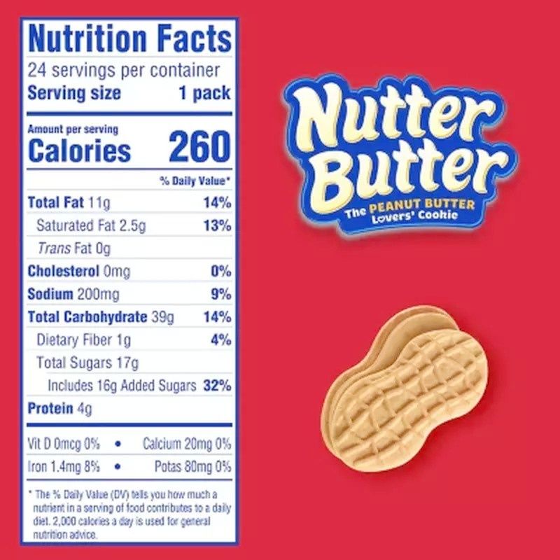 Nutter Butter Peanut Butter Sandwich Cookies