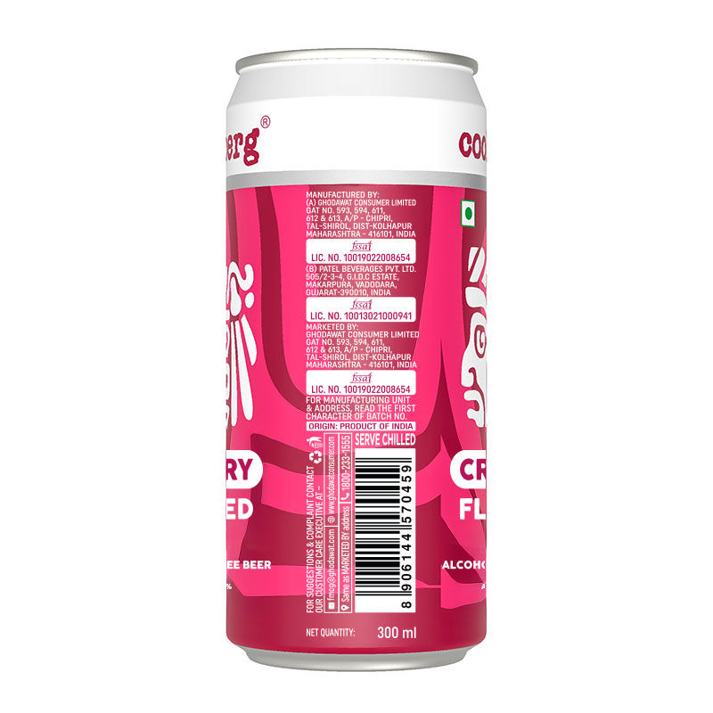 Coolberg Cranberry Non Alcoholic Beer Can 300 ml Combo