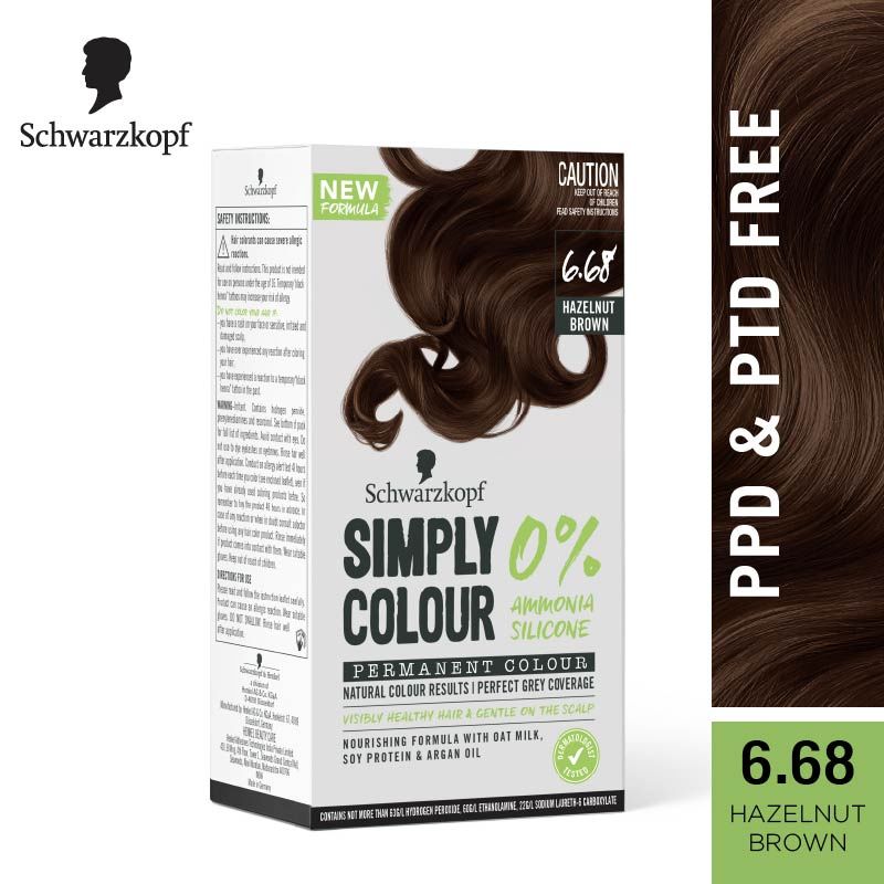 Schwarzkopf Simply Color Permanent Hair Colour 6-68 Hazelnut Brown