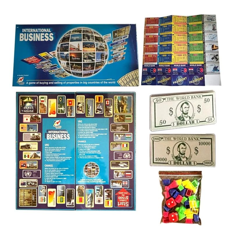 Fablue International Business Board Game - Learning and Educational Game for Kids and Adults