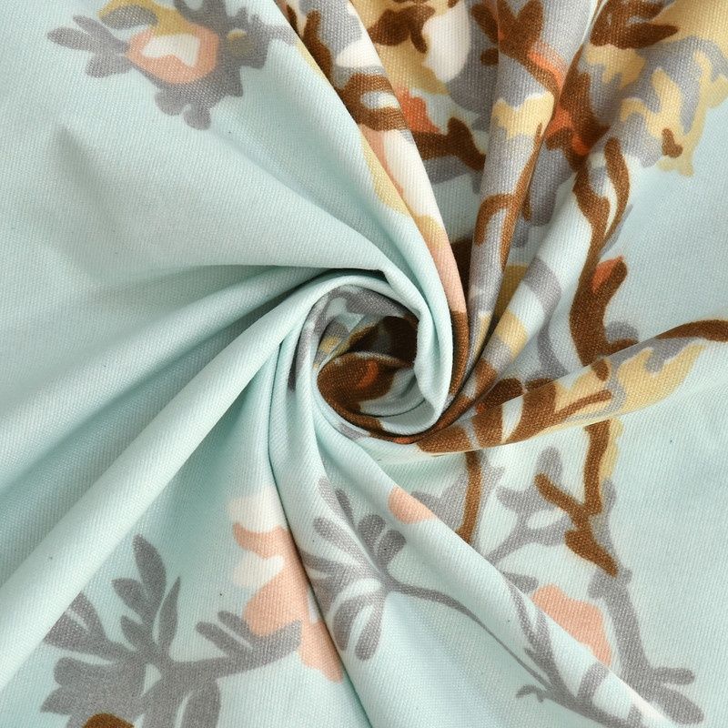 Florida Poly-Cotton King-Size Printed AC Comforter With 1 Bedsheet & 2 Pillow Cover Set - Blue