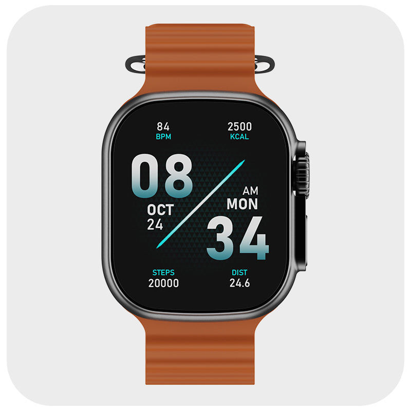 boAt Wave Glory Smartwatch | 1.96" Display | BT Calling - Orange