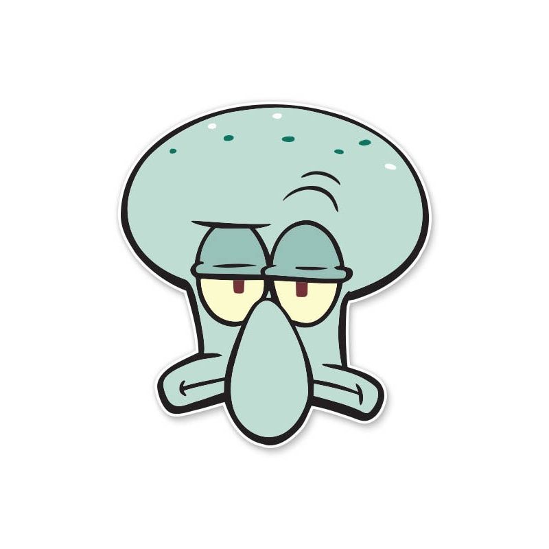 House Of Festivals Squidward- Face - Spongebob Squarepants Official Sticker