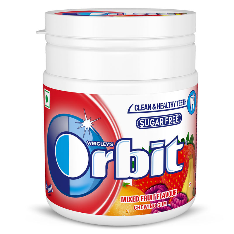 Orbit Sugar Free Mixed Fruit Chewing Gum Tube