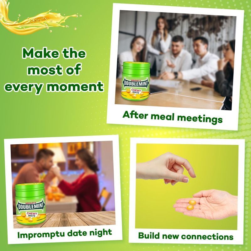Doublemint Chewy Mints - Lemon 65 g Combo