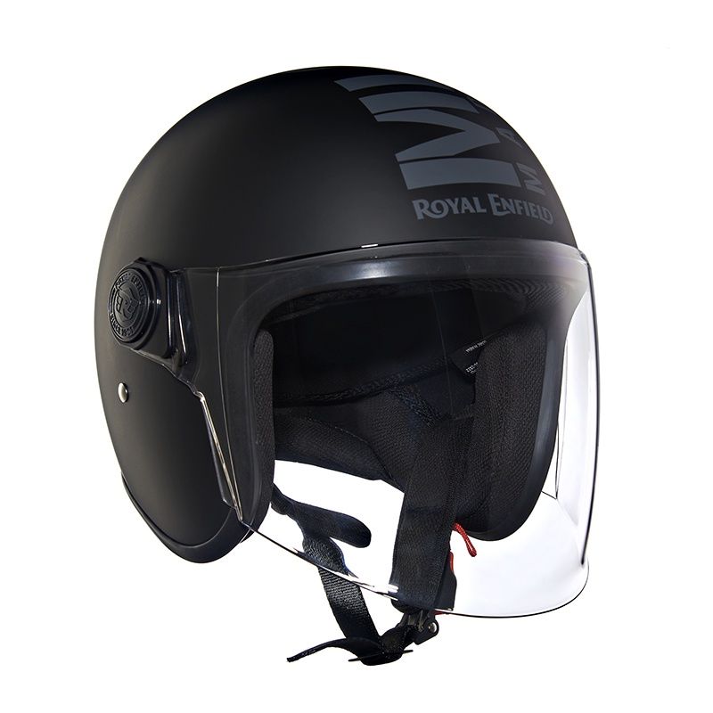 Royal Enfield Op Mlg Helmet | Matt Black And Dark Grey | L 