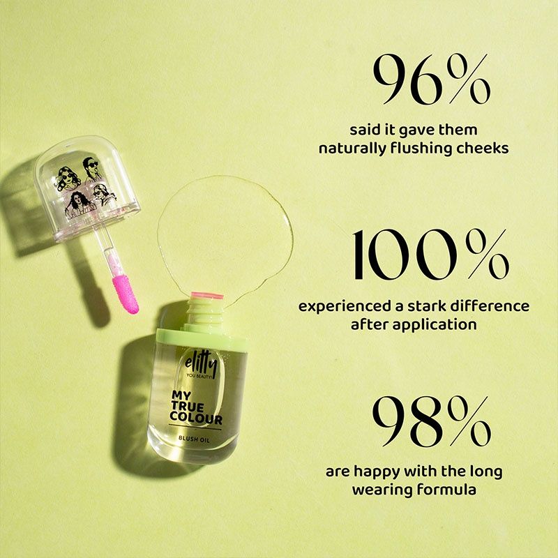 Elitty Ph-Adaptive Lip And Cheek Tint Blush Oil - Enriched With Vitamin E