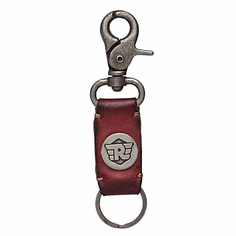 Royal Enfield Leather Key Chain | Red