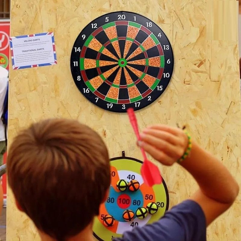 Fablue Magnetic Dart Board Game With 3 Darts -Fun Indoor And Outdoor Game Set For Kids And Adults