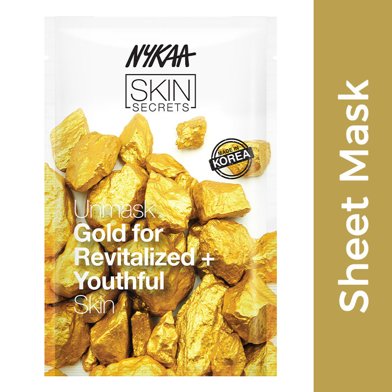 Nykaa Skin Secrets Gold Sheet Mask 20 ml Combo