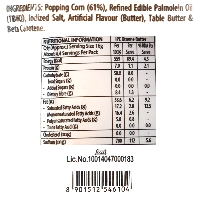 ACT II Instant Popcorn - Xtreme Butter, Pack of 3, Hot & Fresh in 3 mins-70g