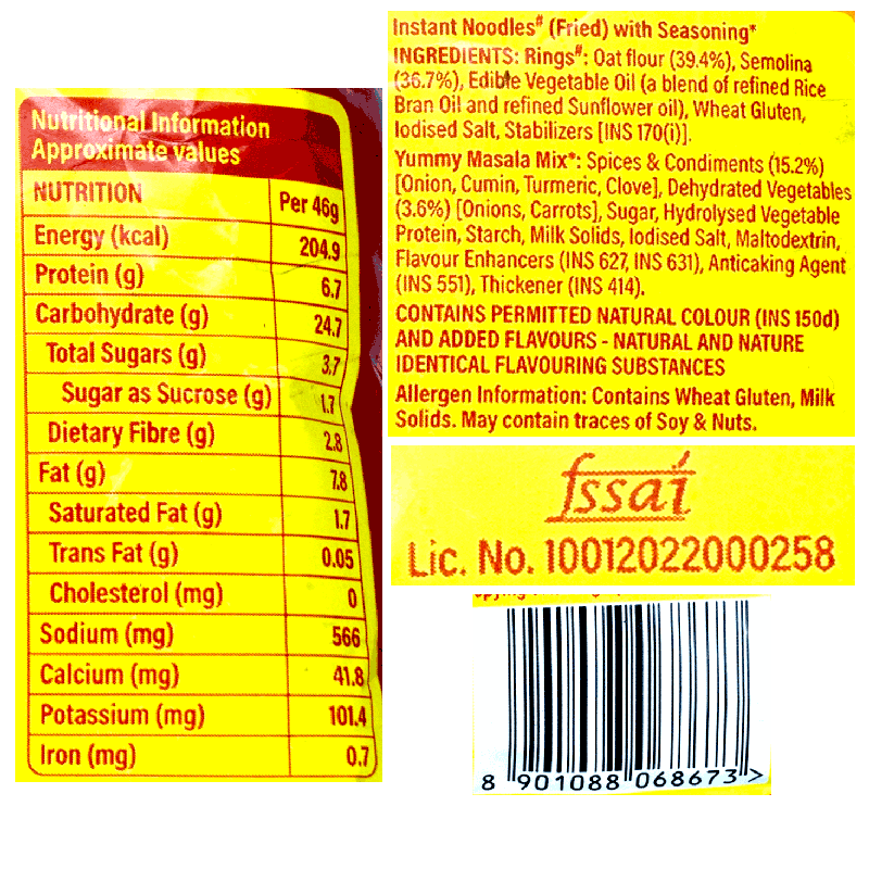 Saffola Yummy Masala Noodles 