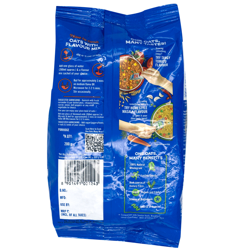 Quaker Oats Breakfast Cereals - With Flavour Mix Nutritious Rich Source Of Energy