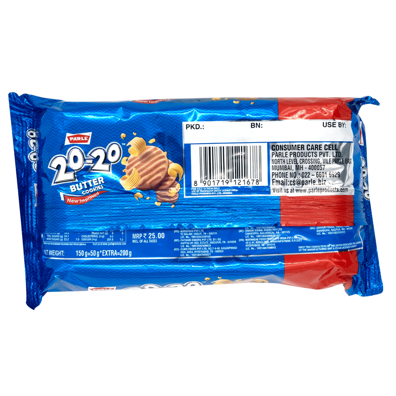 Parle 20-20 Butter Cookies