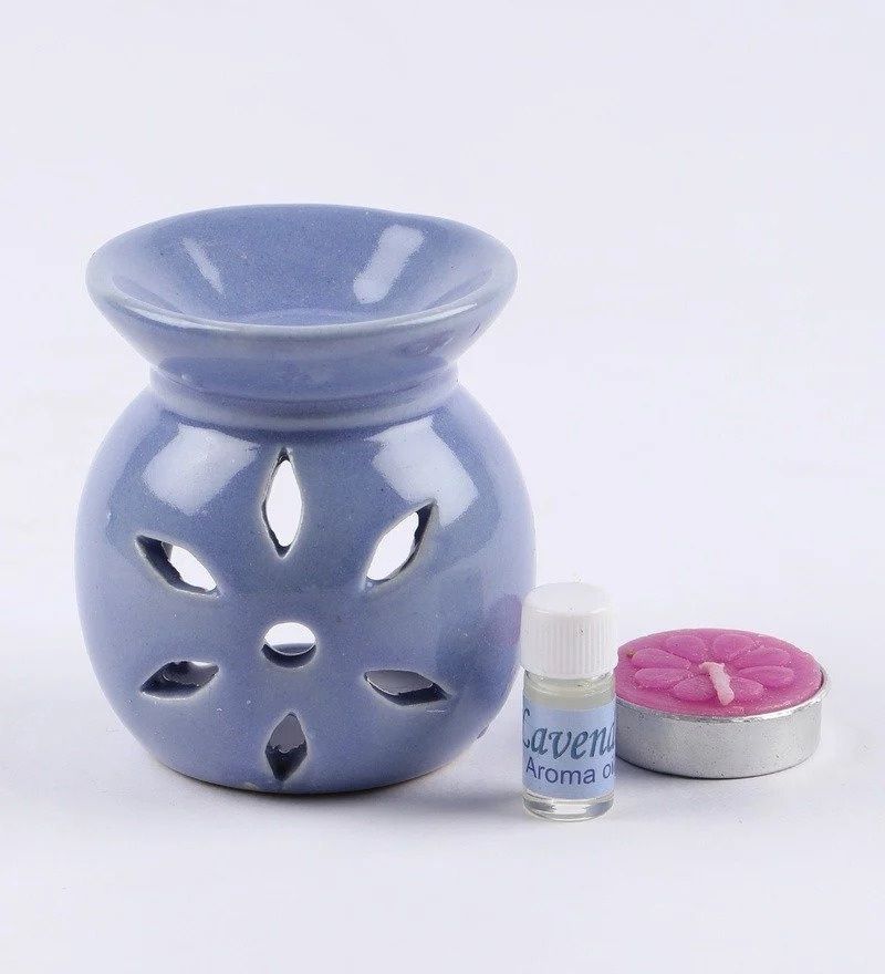 Samsidhi Ceramic Diffuser Set (Lavender)| Rakhi Gift for Brother & Sister