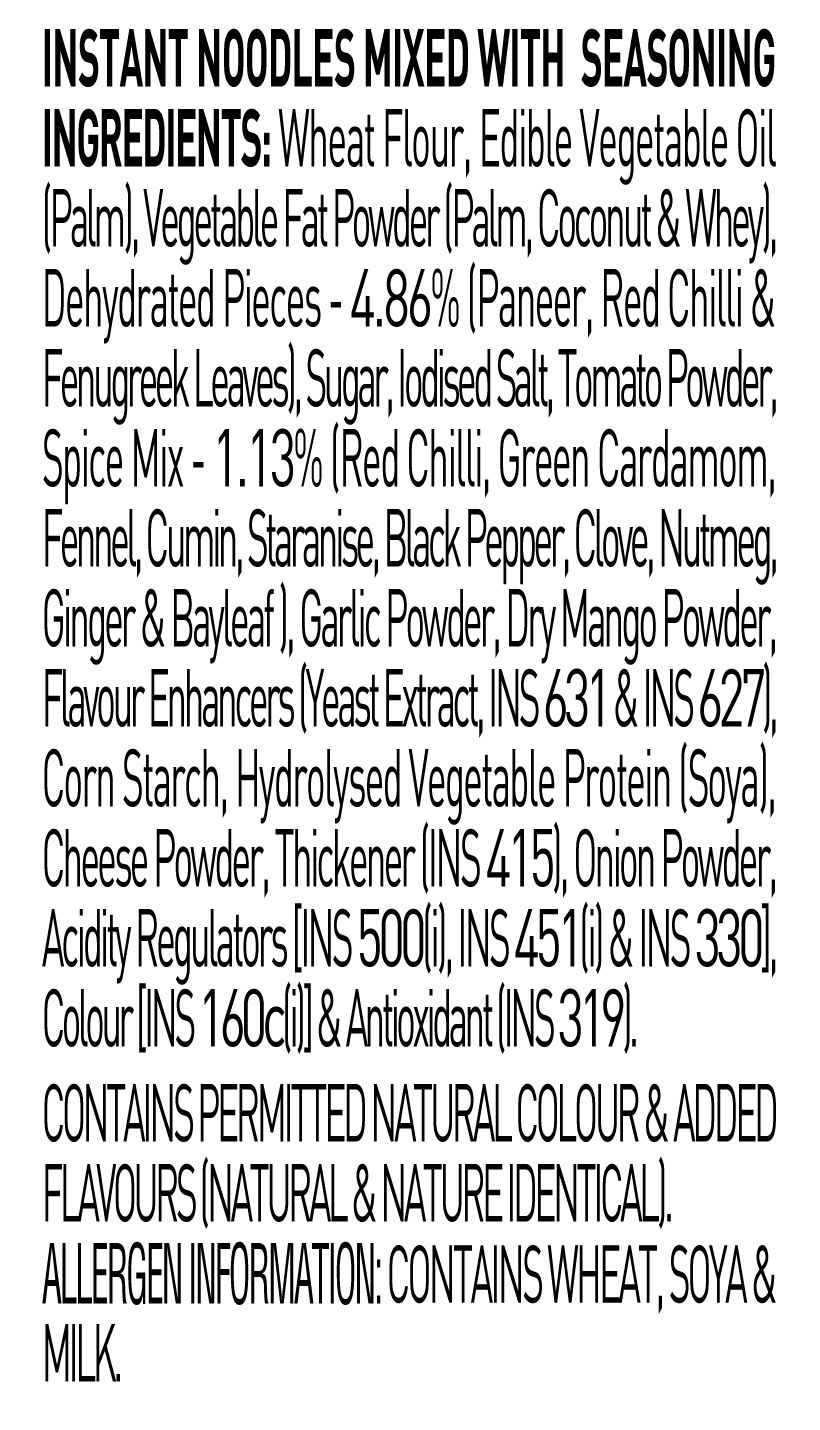 Cup Noodles Paneer Butter Masala 