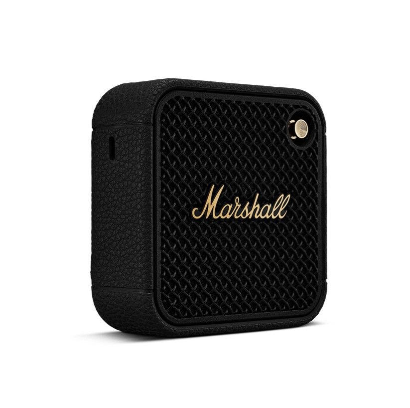 Marshall Willen II Portable Bluetooth Speaker - 17+ Hours Playtime, Dust & Waterproof - Black & Brass