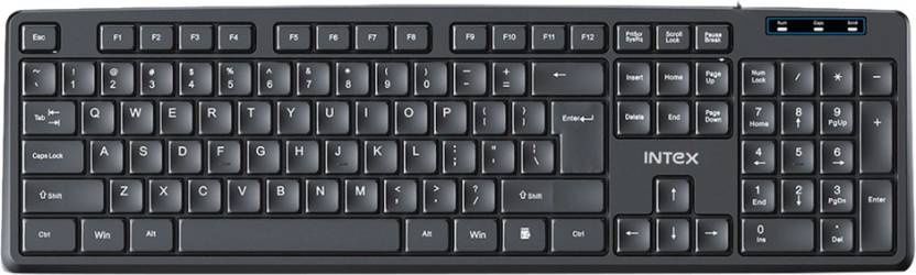 Intex IT-KB333/Corona G Wired USB Multi-device Keyboard (Black)