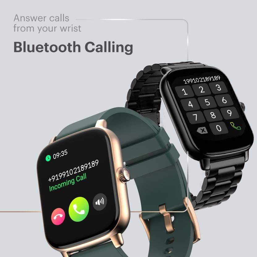 Noise Colorfit Icon Buzz Smartwatch | 1.69â€ LCD  Display | Ultra Thin Bezel - Elite Black