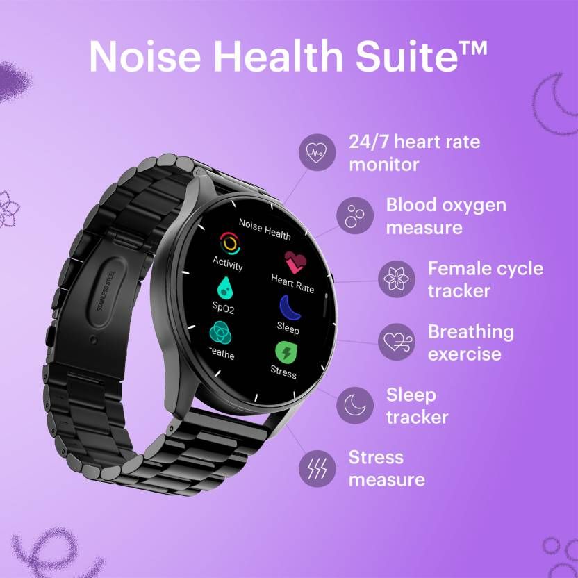 Noise Noisefit Crew Smartwatch ( 1.7" Lcd Display, Ip68 Water Resistant)(1pc) & Intuition Boost Thread Rakhi(1pc) Combo
