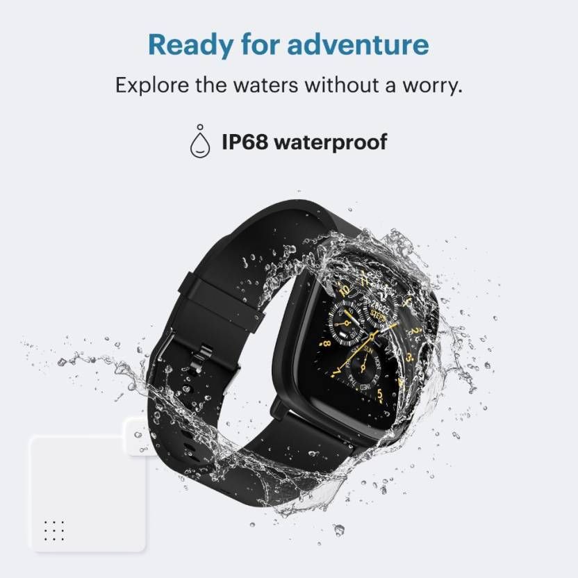 Noise Colorfit Qube Oxy Smartwatch | 1.4" Display | Multi-Sports Modes - Charcoal Black