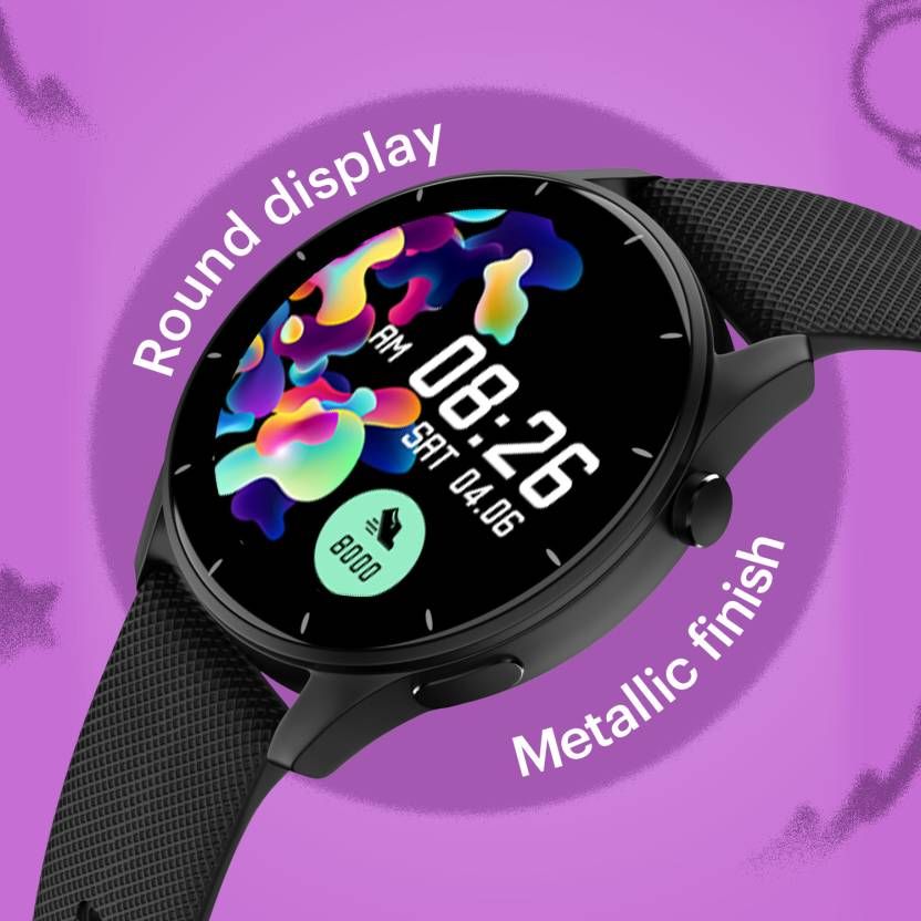 Noise  Crew Smartwatch with Bluetooth Calling | 1.38" TFT Display | IP68 Water Resistance - Jet Black