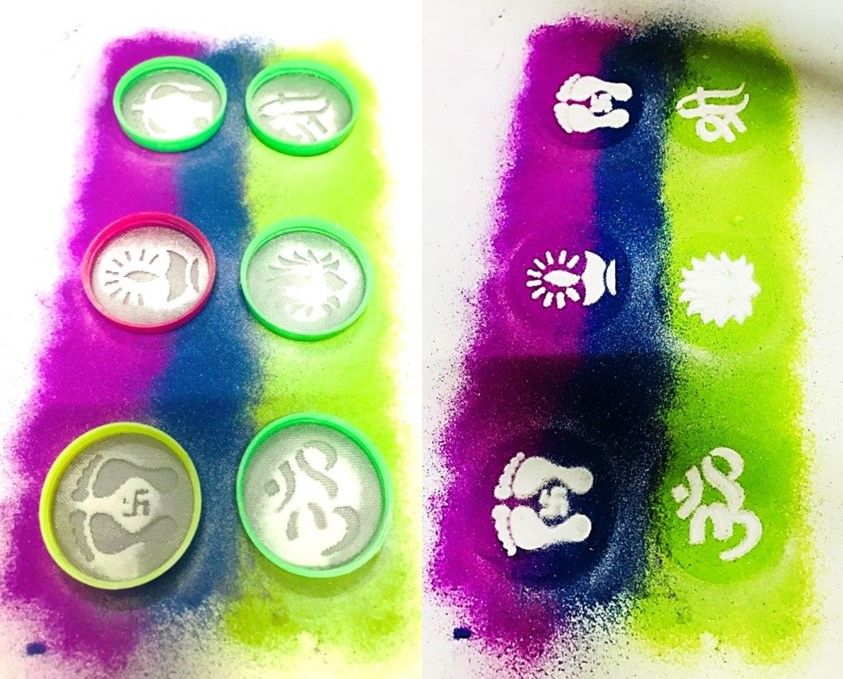 Gullak Rangoli Stencil Stamp Box | Assorted Design