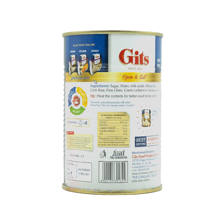 Gits Gulab Jamun Open & Eat Tin