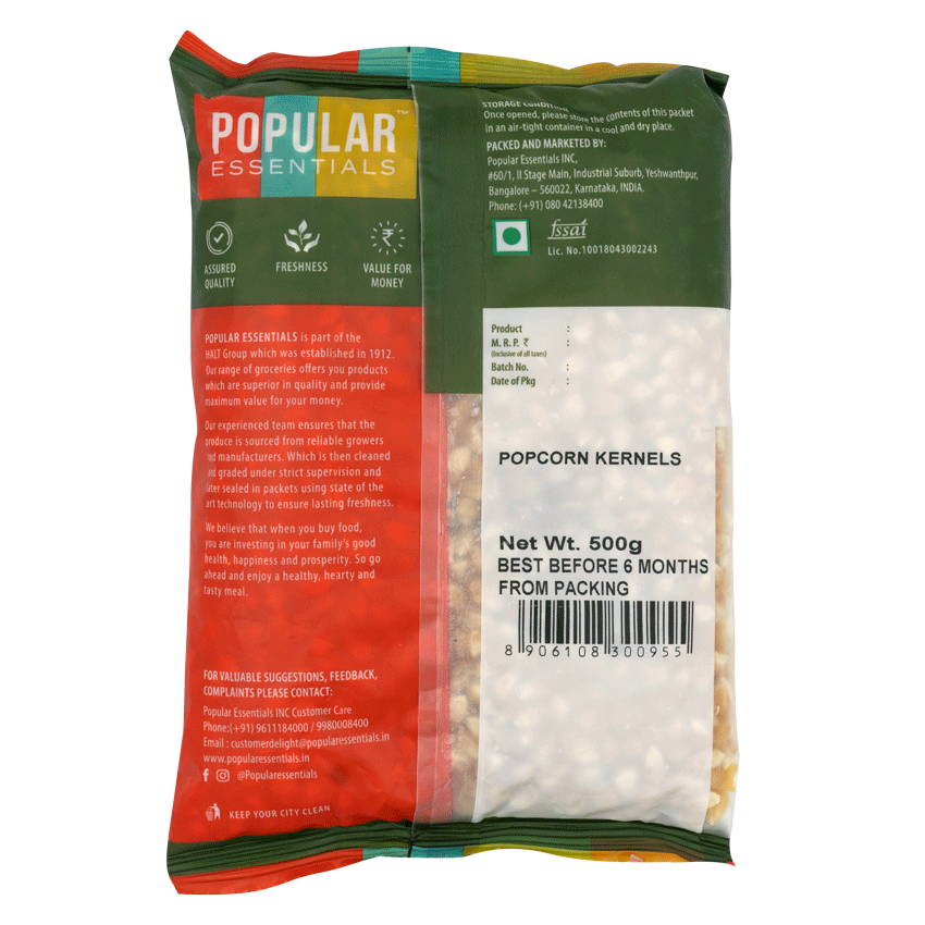 Popular Essentials Premium Pop Corn Kernels