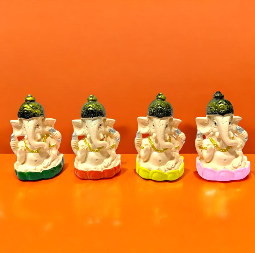 House of Festivals Ganpati Set of 4 - Design 1