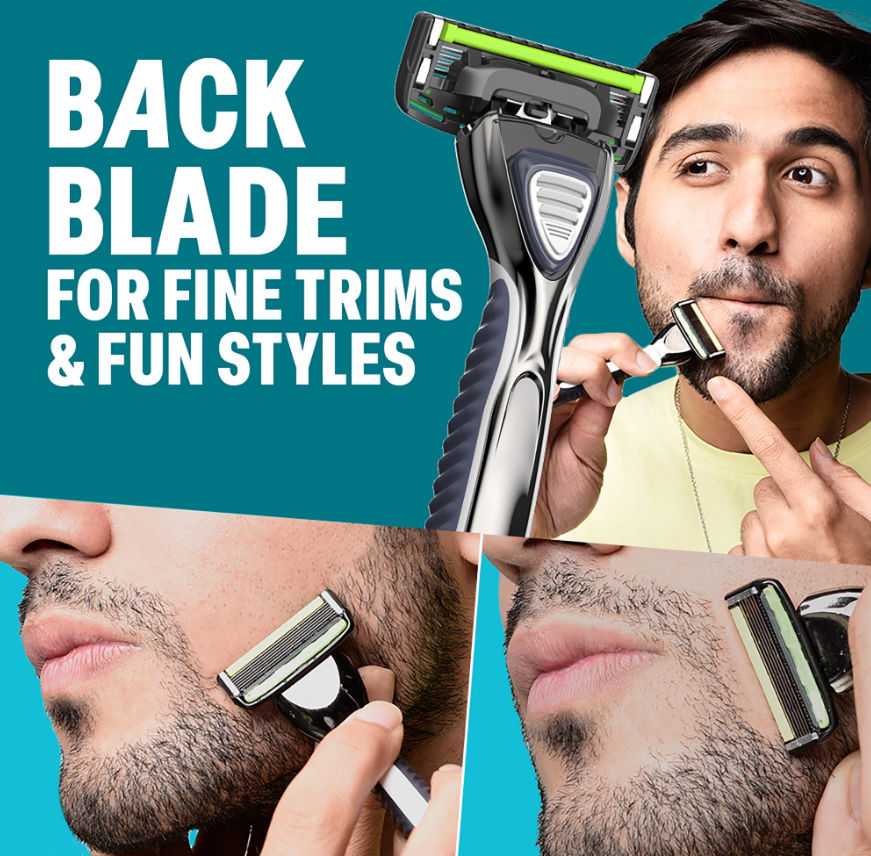 Bombay Shaving Company Sensiflo 6 Razor For Men With Aloe And Vit E Strip, 6-Blade Sensitive Razor