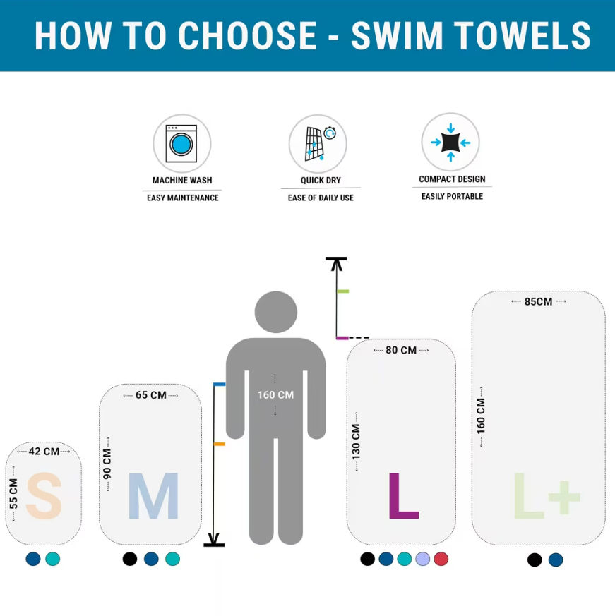 Nabaiji By Decathlon | Ultra-Soft Microfiber Quickdry Towel L 80x130cm - Blue